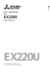 Bruksanvisning Mitsubishi ES220U Projektor