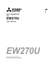 Handleiding Mitsubishi EW270U Beamer