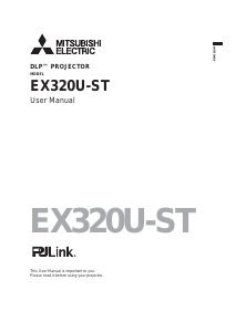 Bruksanvisning Mitsubishi EX320U-ST Projektor