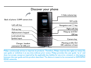 Manual Philips CTX603SLV Mobile Phone