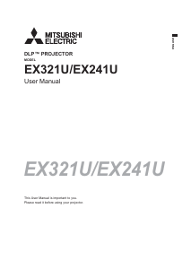 Bruksanvisning Mitsubishi EX321U Projektor
