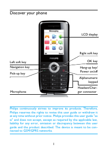 Manual Philips CTX100SLV Mobile Phone