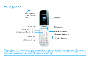Manual Philips CTX519BLK Mobile Phone