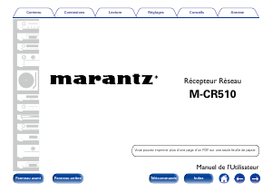Mode d’emploi Marantz M-CR510 Récepteur