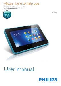 Manual Philips PI3100Z3 Tablet