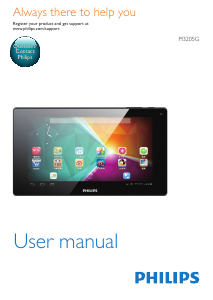 Manual Philips PI3205GL2 Tablet