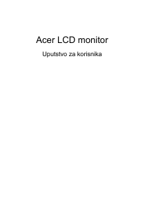 Priručnik Acer Predator XB252Q LCD zaslon