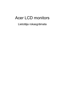Rokasgrāmata Acer QG221Q Šķidro kristālu monitors