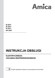 Instrukcja Amica KI 4011 Czajnik