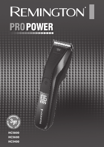 Kullanım kılavuzu Remington HC5800 Pro Power Saç kesme makinesi