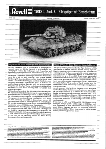 Instrukcja Revell set 03129 Military Tiger II ausf. B