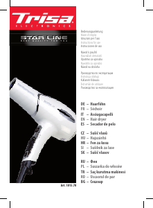 Kullanım kılavuzu Trisa Star Line Saç kurutma makinesi