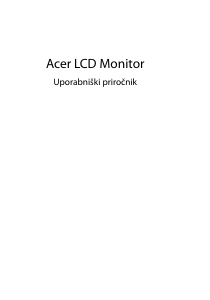 Priročnik Acer XF270HUC LCD-zaslon