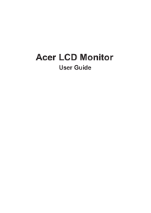 Handleiding Acer XR343CKP LCD monitor