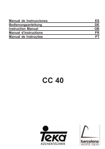 Manual de uso Teka CC 40 ILHA Campana extractora
