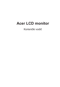Priručnik Acer XZ242QS LCD zaslon