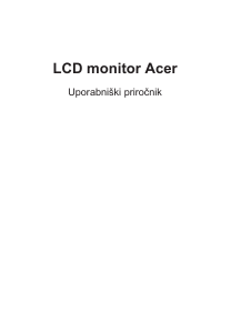 Priročnik Acer XZ242QS LCD-zaslon