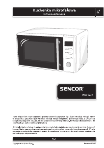 Instrukcja Sencor SMW 5220 Kuchenka mikrofalowa
