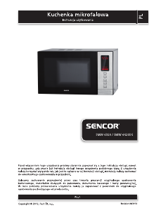 Instrukcja Sencor SMW 6320 Kuchenka mikrofalowa