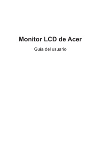 Manual de uso Acer XZ321QU Monitor de LCD