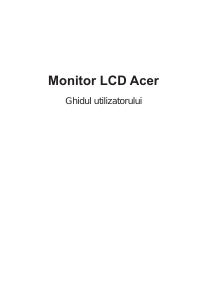 Manual Acer XZ322QP Monitor LCD