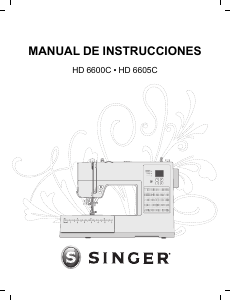 Manual de uso Singer HD6600C Máquina de coser