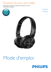 Mode d’emploi Philips SHB3060 Casque