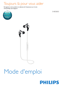 Mode d’emploi Philips SHB5800 Casque