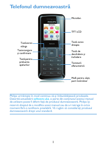 Manual Philips CTX126BLK Telefon mobil