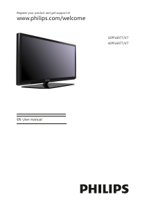 Manual Philips 42PFL6977 LED Television