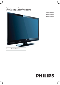 Mode d’emploi Philips 42PFL3609S Téléviseur LED