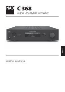 Bedienungsanleitung NAD C 368 Verstärker