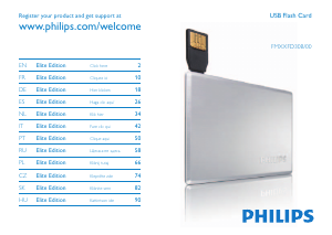 Manual Philips FM08FD30B USB Drive