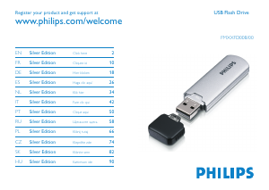 Руководство Philips FM08FD00B USB-накопитель