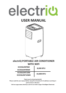 Manual ElectriQ EcoSilent8WE Air Conditioner