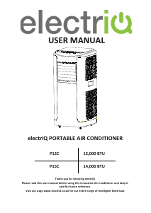 Manual ElectriQ P15C Air Conditioner