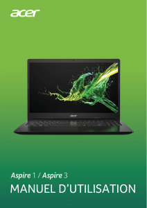Mode d’emploi Acer Aspire A315-22G Ordinateur portable