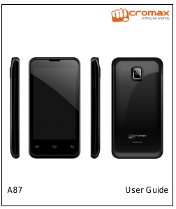 Manual Micromax A87 Mobile Phone