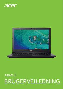 Brugsanvisning Acer Aspire A315-41G Bærbar computer