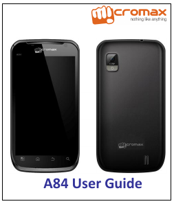 Manual Micromax A84 Mobile Phone