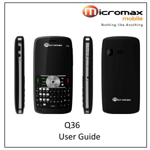 Manual Micromax Q36 Mobile Phone