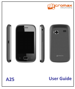 Manual Micromax A25 Mobile Phone
