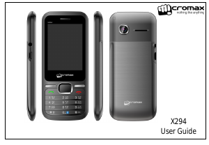 Manual Micromax X294 Mobile Phone