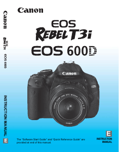 Handleiding Canon EOS 600D Rebel T3i Digitale camera