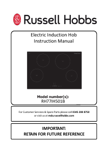 Manual Russell Hobbs RH77IH501B Hob