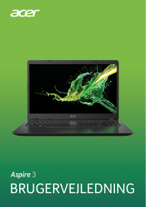 Brugsanvisning Acer Aspire A315-54K Bærbar computer
