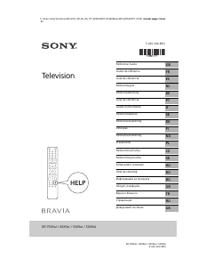 Käyttöohje Sony Bravia XR-65X92J Nestekidetelevisio