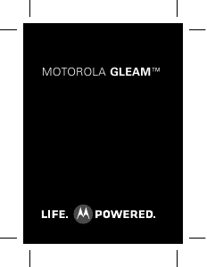 Manual Motorola Gleam Mobile Phone
