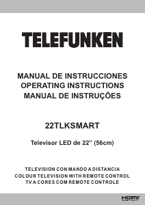 Manual Telefunken 22TLKSMART LED Television