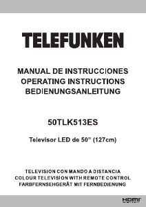 Handleiding Telefunken 50TLK512ES LED televisie